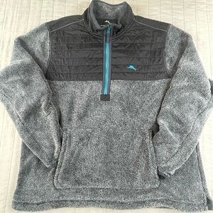 Tommy Bahama Blue-Gray Shirpa Pullover XXL